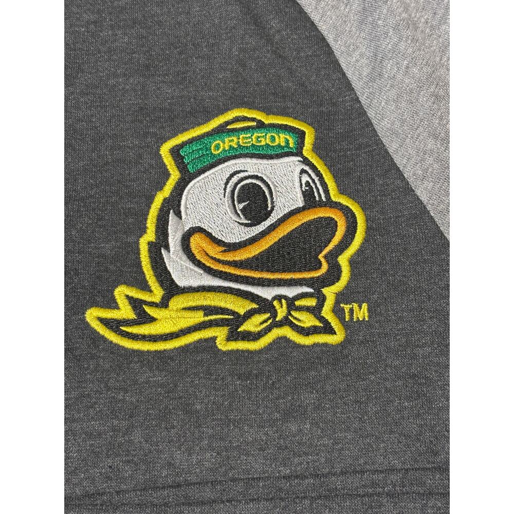 Oregon Ducks Quarter Zip Pullover Captivating Gray NCAA Men’s M NWT - Picture 3 of 7